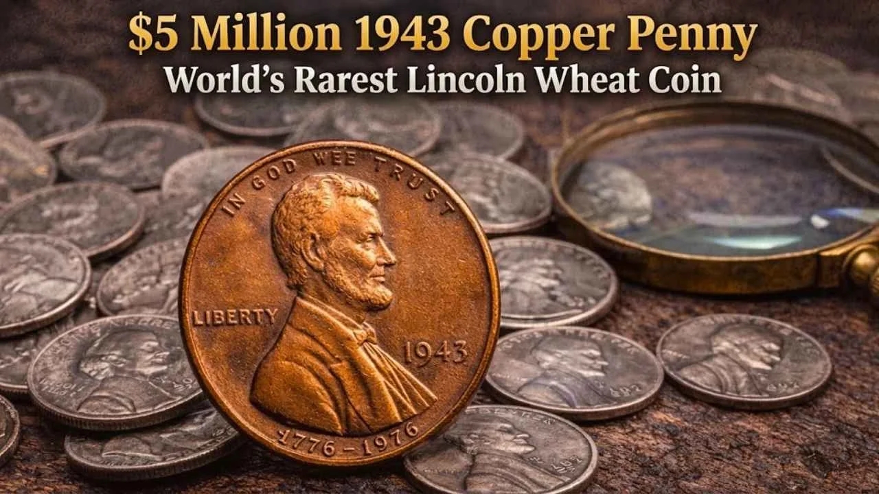 $5 Million 1943 Copper Penny – World’s Rarest Lincoln Wheat Coin Explained